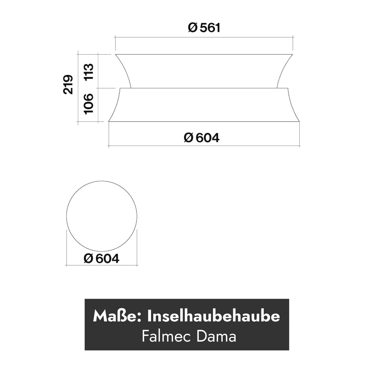 Falmec Dama Inselhaube
