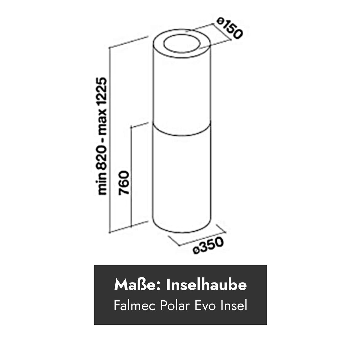 Falmec Polar Evo Insel-/Wandhaube