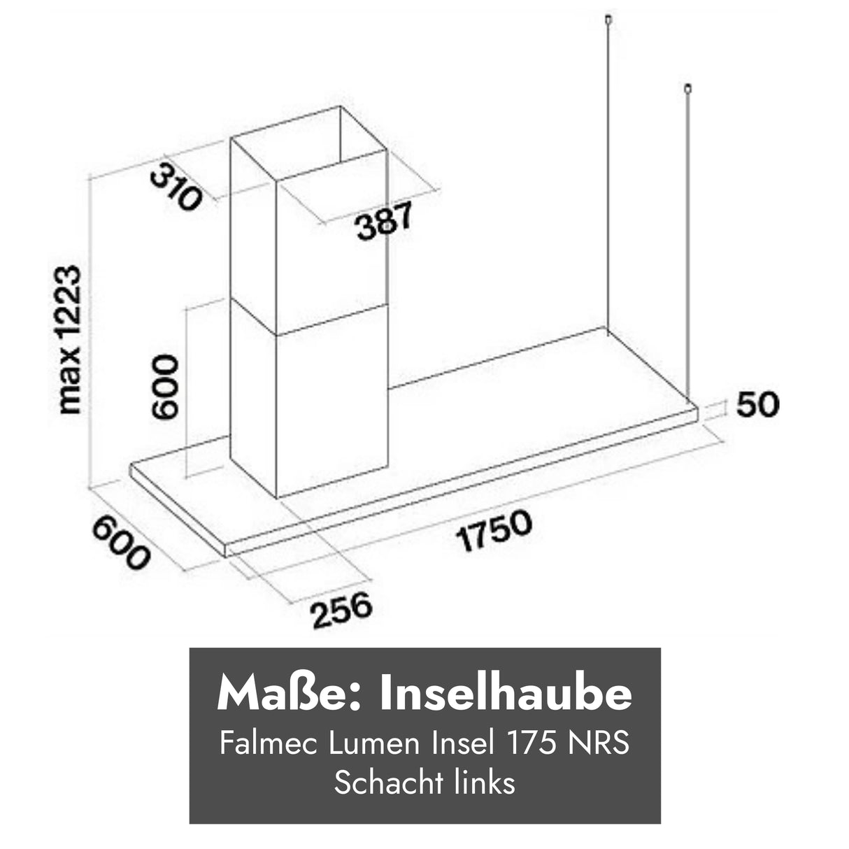 Falmec Lumen Inselhaube NRS 175