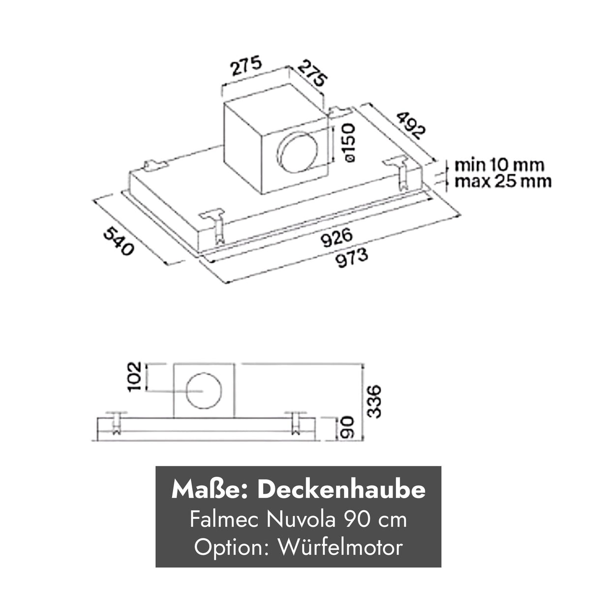 Falmec Nuvola LED Deckenlüfter