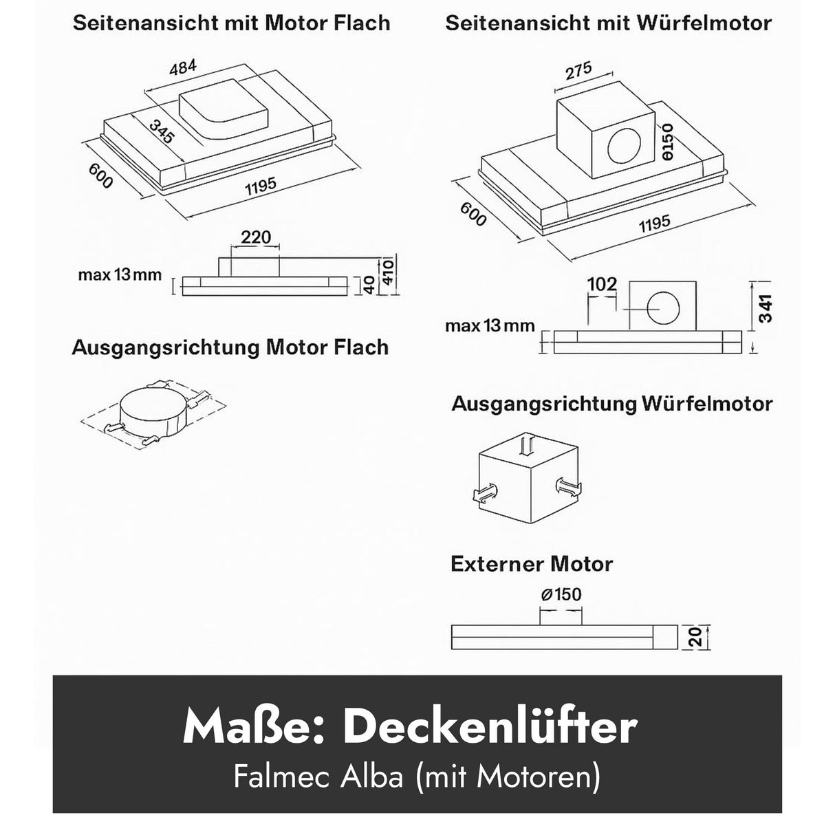 Falmec Alba Deckenlüfter