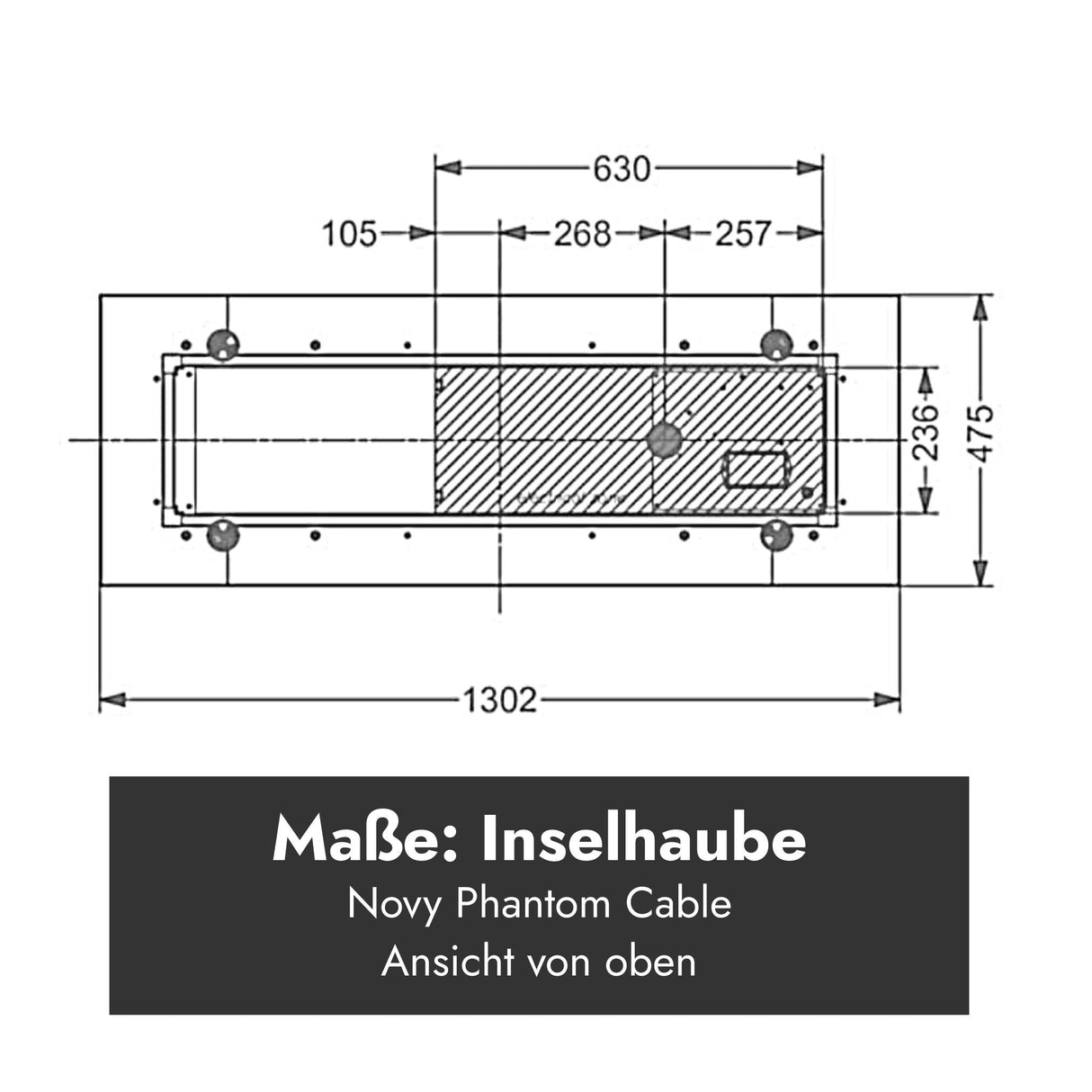 Novy Inselhaube Phantom Frame/Cable