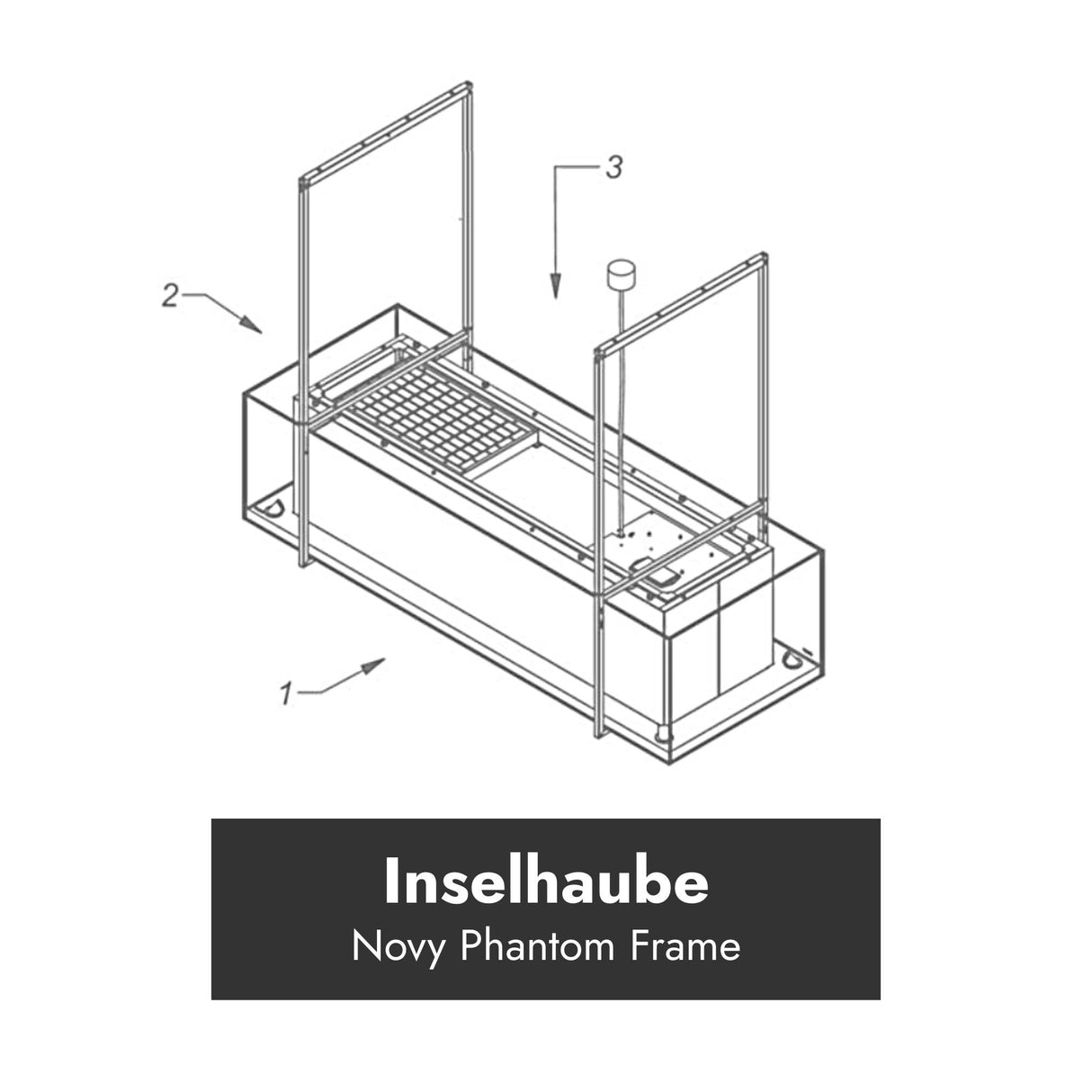 Novy Inselhaube Phantom Frame/Cable