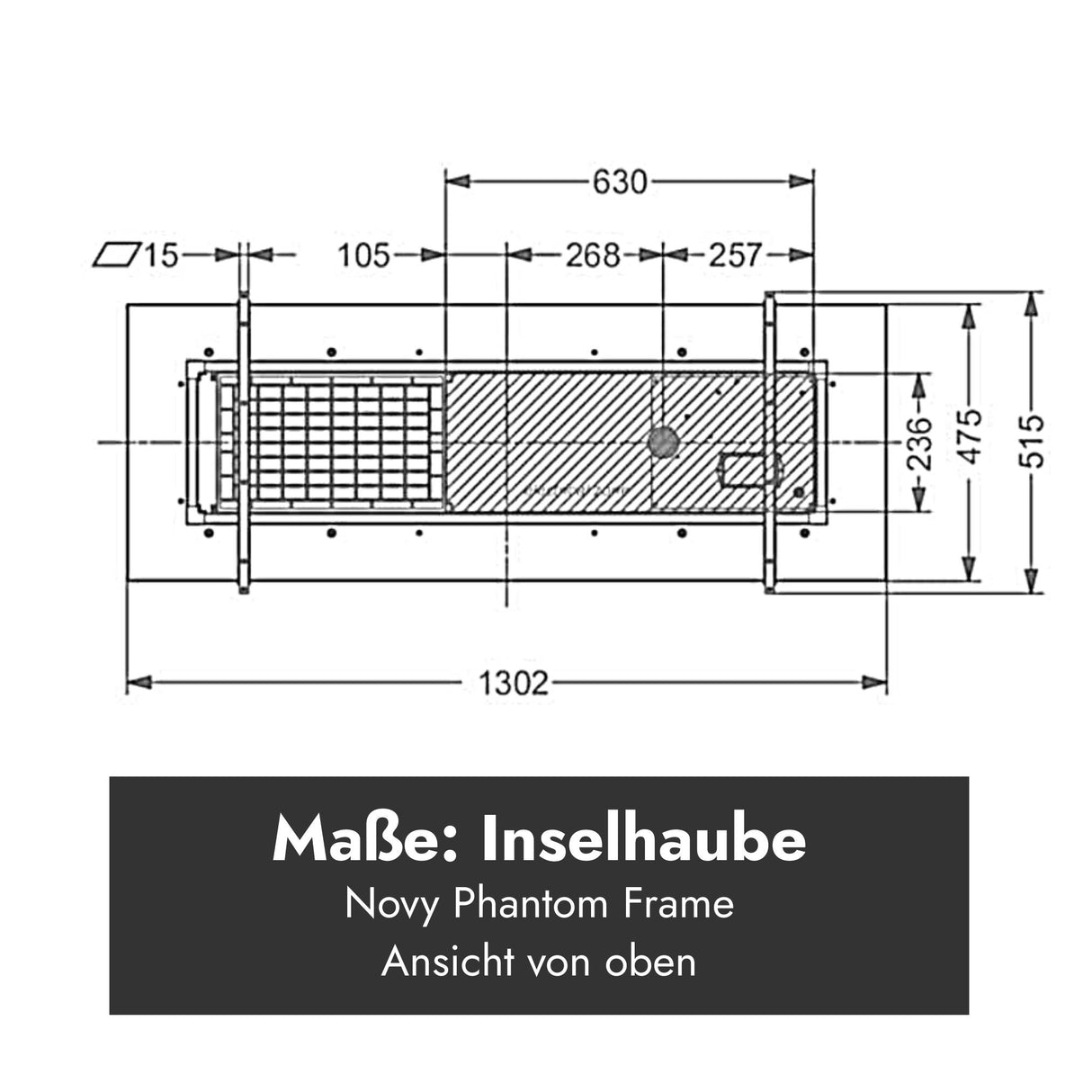 Novy Inselhaube Phantom Frame/Cable
