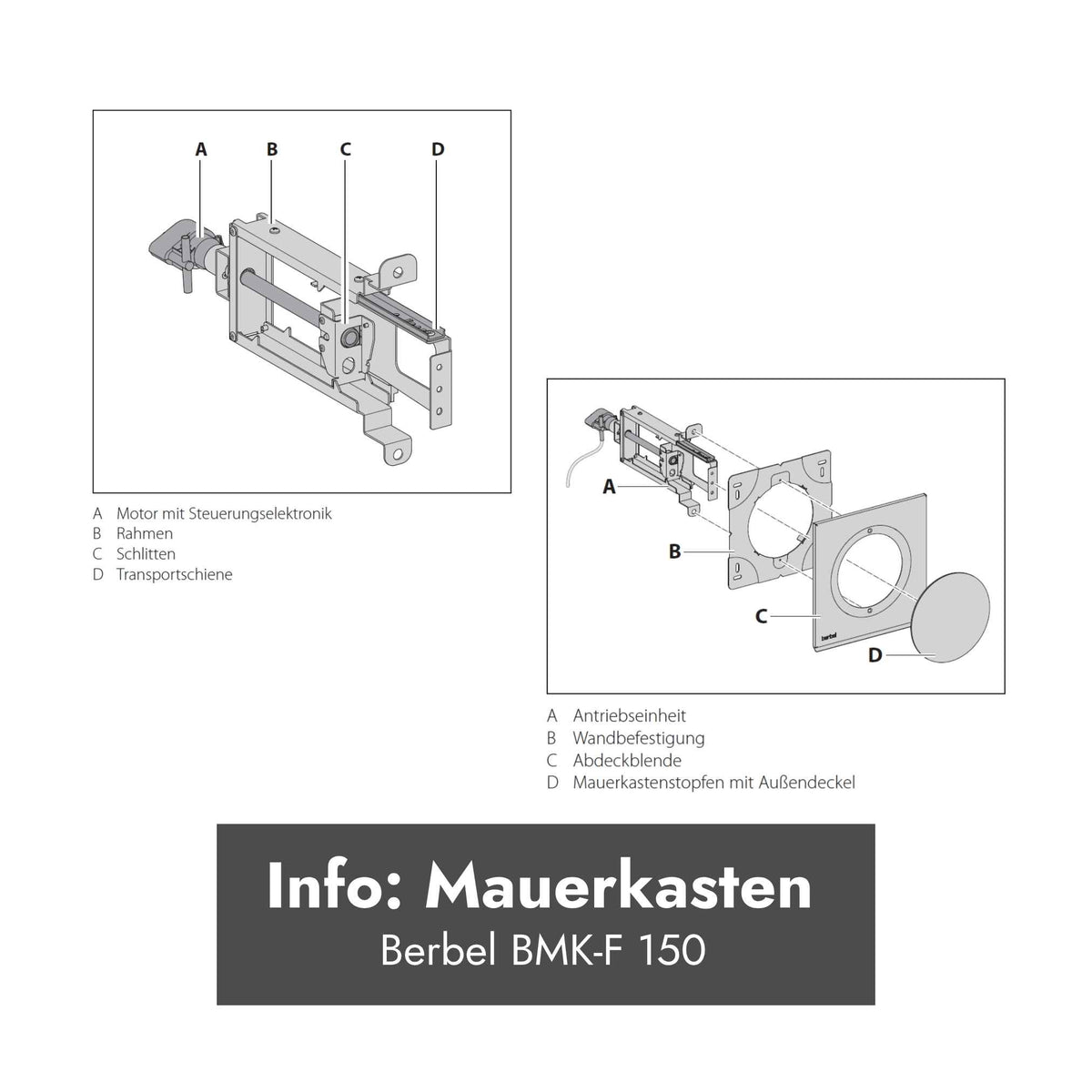Berbel Mauerkasten BMK-F 150 mm