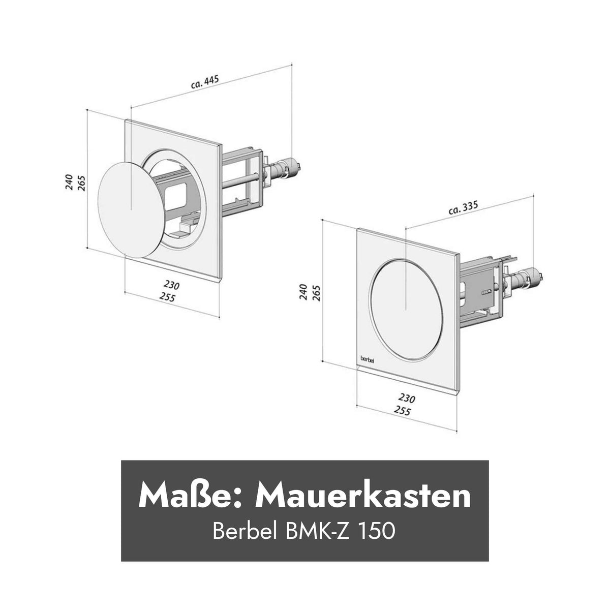 Berbel Mauerkasten BMK-Z 150 Zuluft