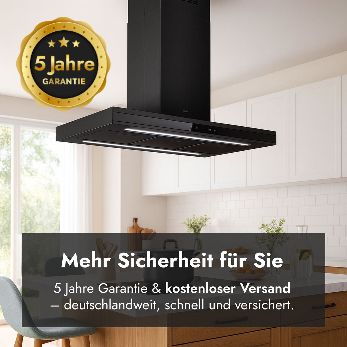 Elica Adele Inselhaube – Leise Design-Dunstabzugshaube