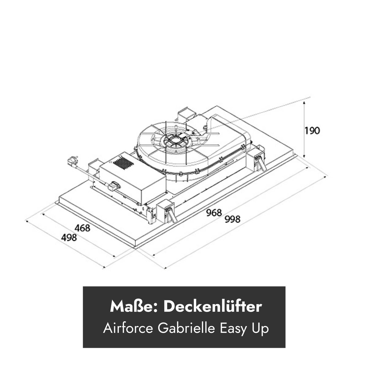 Airforce Gabrielle Easy Up Deckenlüfter