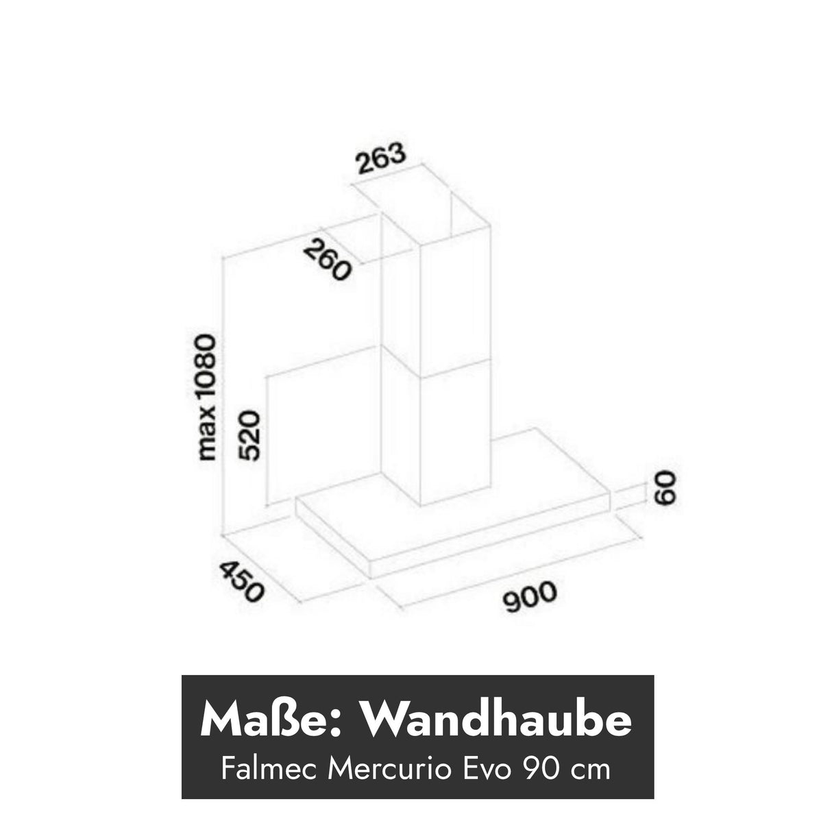 Falmec Mercurio Evo Wandhaube