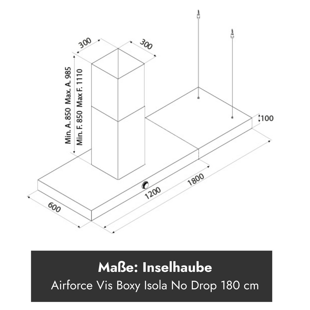 Airforce Vis Boxy Isola 180 Inselhaube