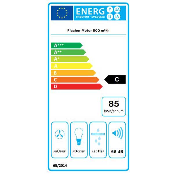 Deckenlüfter Sirio aus Glas von Falmec