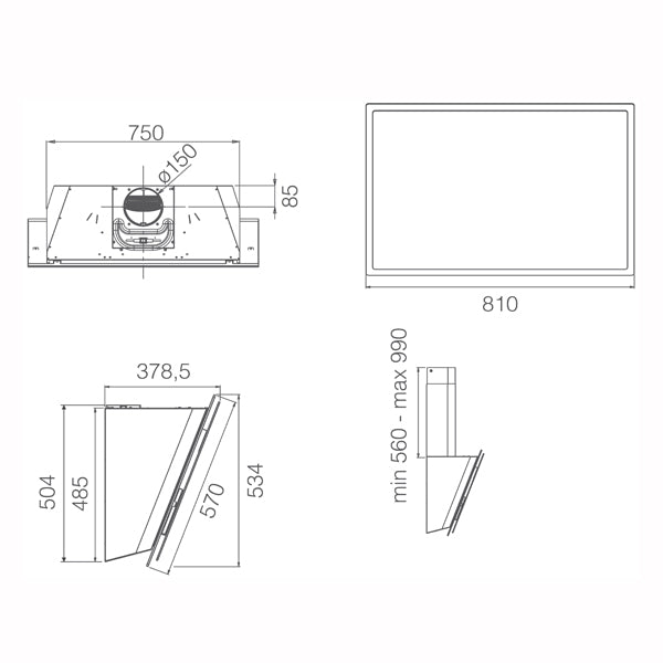 Elica Elle-S Kopffreihaube