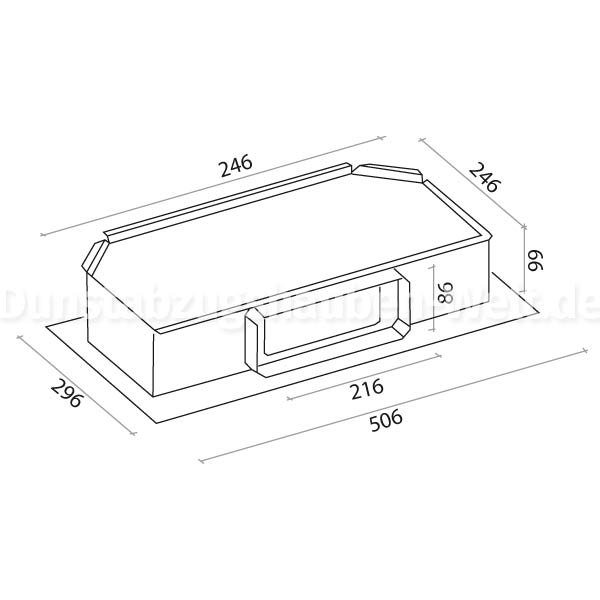 Falmec Down Draft Motor Flach 800 m3/h