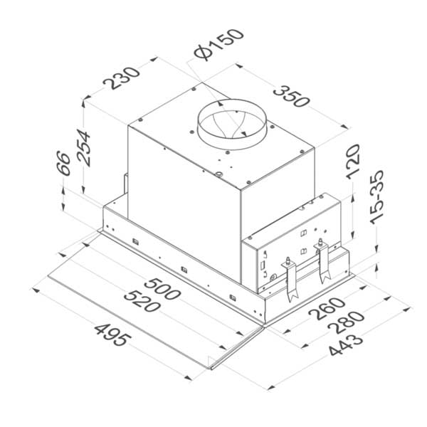 Novy Fusion Flachschirmhaube