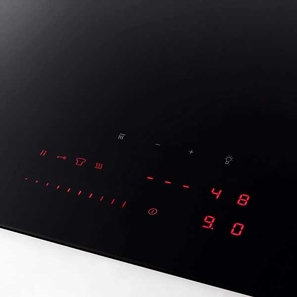 Kochfeld mit Induktion und Topferkennung