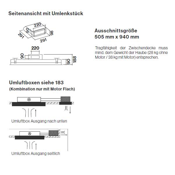 Deckenlüfter Sirio aus Glas von Falmec