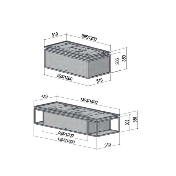 Deckenlifthaube Berbel Skyline Frame