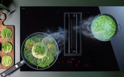 Kochfeld mit integriertem Dunstabzug