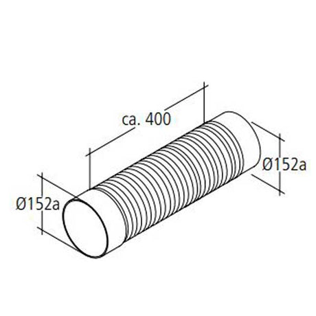 Flexibler Adapter Rund auf Rund aus Kunststoff