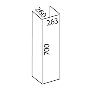 Falmec Schachtverlängerung Wand 700 KACL.5
