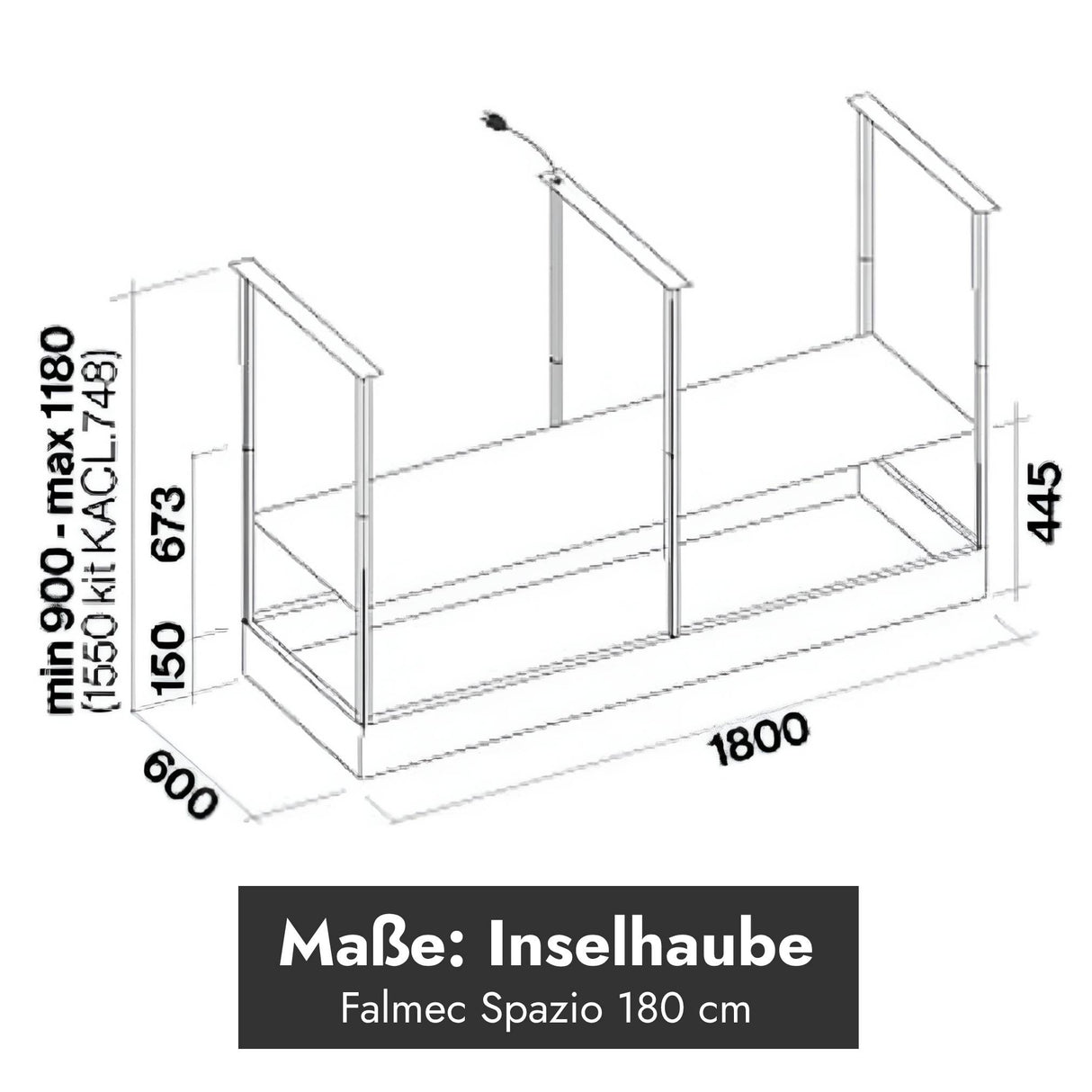 Falmec Spazio Inselhaube