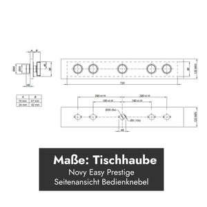 Novy Easy Prestige 90 cm Schwarz