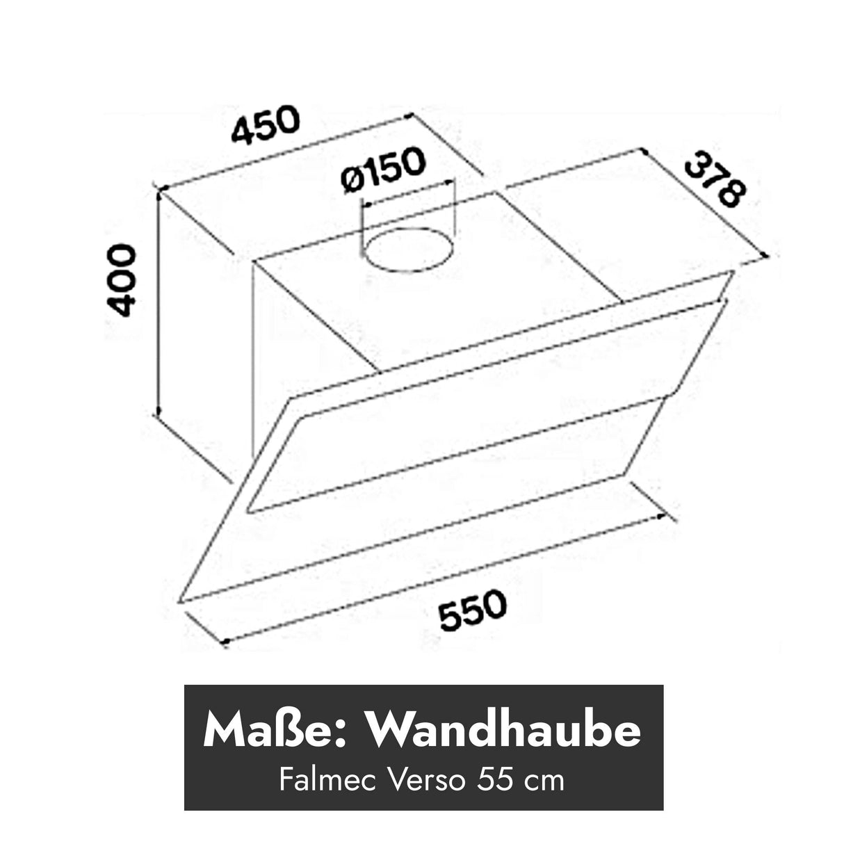 Falmec Verso Kopffreihaube