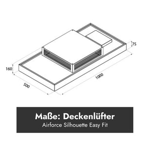 Airforce Silhouette U Easy Fit Deckenlüfter