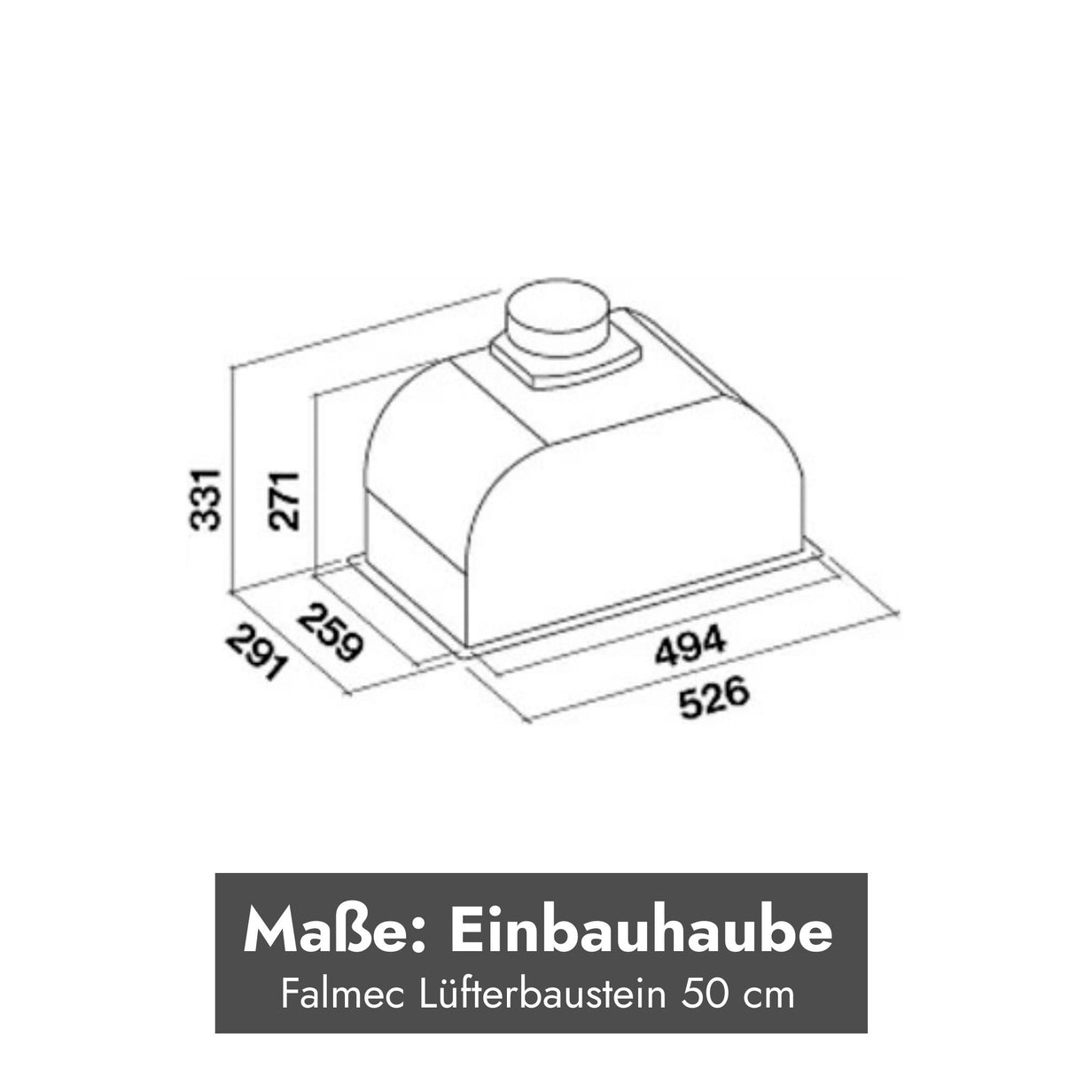 Falmec Lüfterbaustein Plus