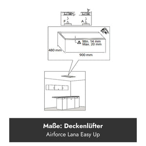 Airforce Lana A Easy Up Deckenlüfter