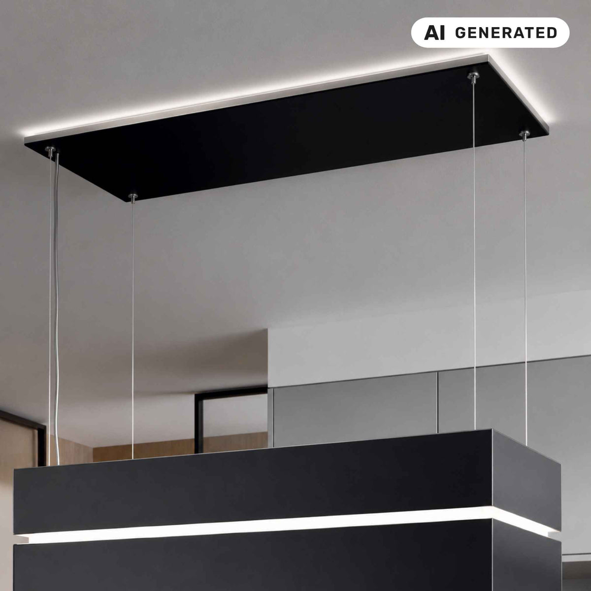 Berbel Deckenanschluss Glasverkleidung + Effektbeleuchtung