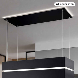 Berbel Deckenanschluss Glasverkleidung + Effektbeleuchtung
