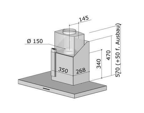Berbel Smartline BWH 90 ST Wandhaube 