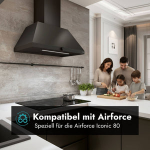 Airforce Kamin schwarz (für die Iconic 80)