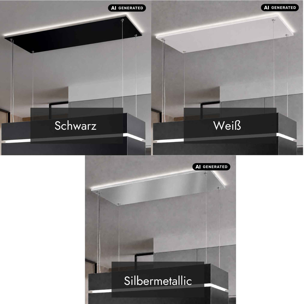 Berbel Deckenanschluss Glasverkleidung + Effektbeleuchtung