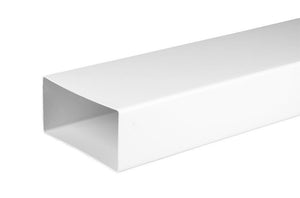 Flachkanal mit Muffe für Ablufthauben