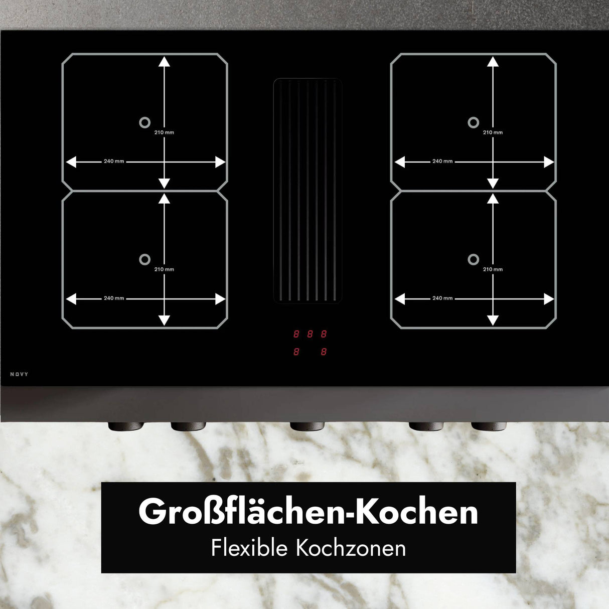 Novy Easy Prestige 90 cm Schwarz