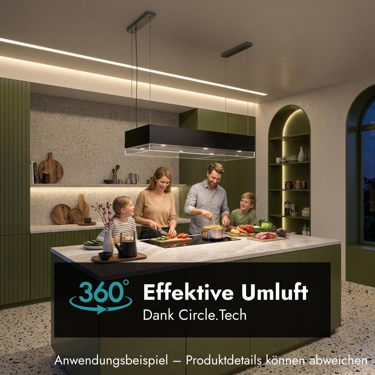 Falmec Vetra 120 cm Inselhaube