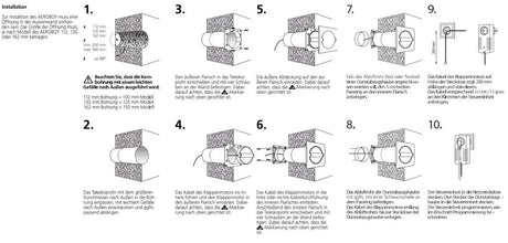Air-Circle Aeroboy Inox Mauerkasten 150 mm Edelstahl