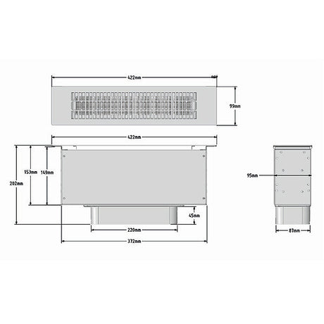 Airforce Sockel-Umluft-Kasten