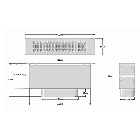 Airforce Sockel-Umluft-Kasten