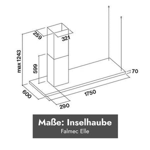 Falmec Elle Inselhaube