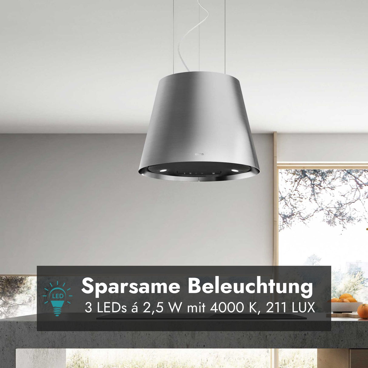 Elica Easy UX Inselhaube