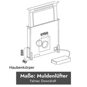Falmec Downdraft Tischhaube