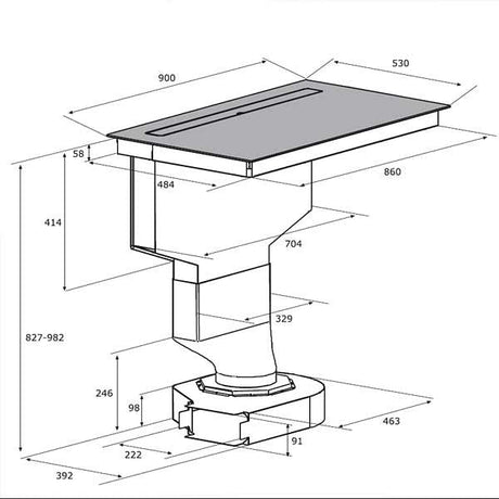 Airforce Serra Flex Motion Tischhaube
