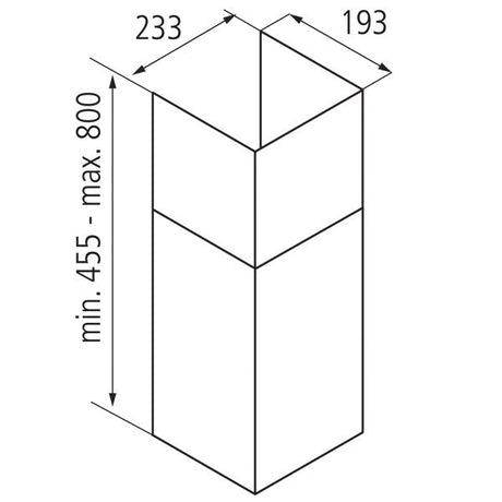 Airforce Kamin Edelstahl f. Graphite Box
