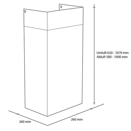 Airforce Kamin schwarz lackiert