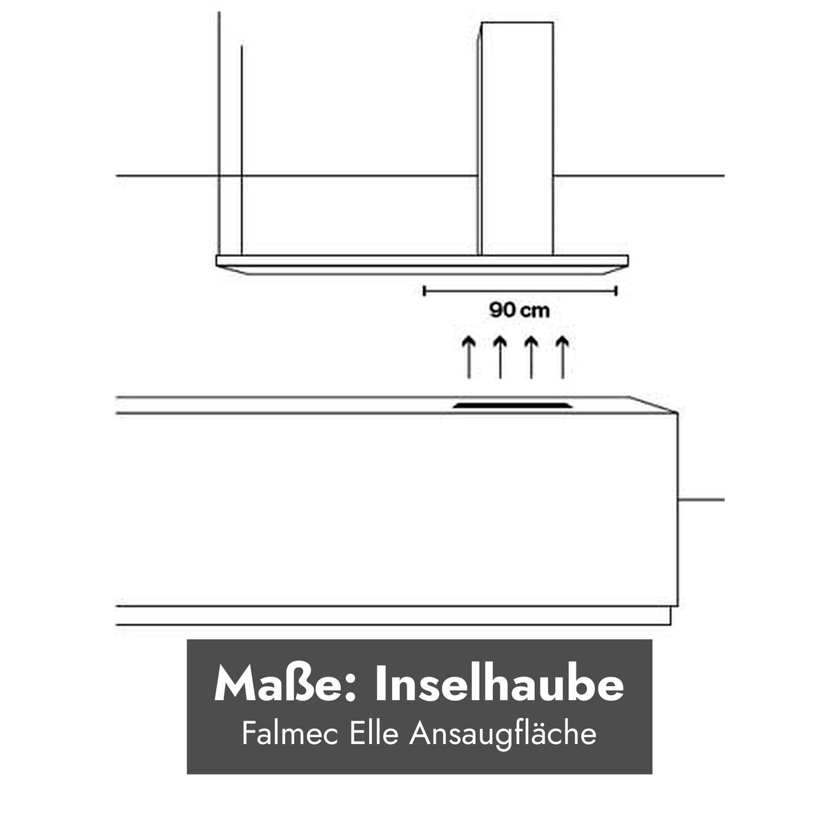 Falmec Elle Inselhaube