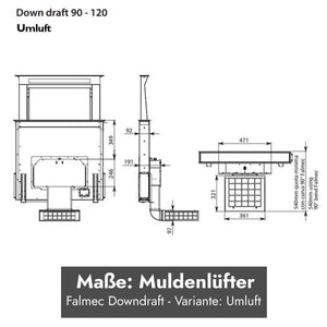 Falmec Downdraft Tischhaube