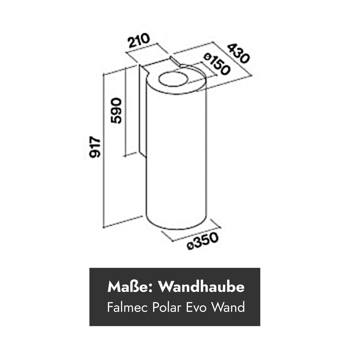 Falmec Polar Evo Insel-/Wandhaube